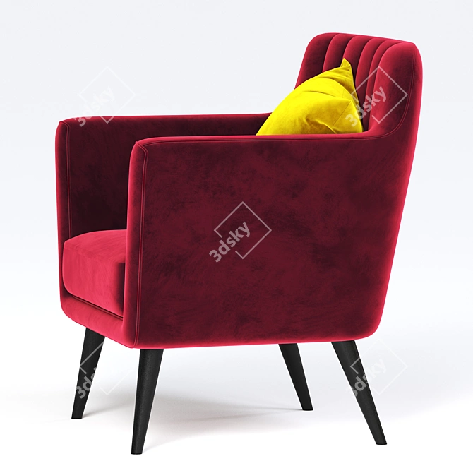 Modern Zipperbuy Jaron Armchair 3D model image 3