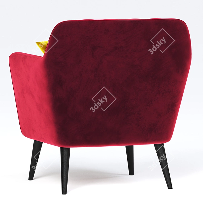 Modern Zipperbuy Jaron Armchair 3D model image 4