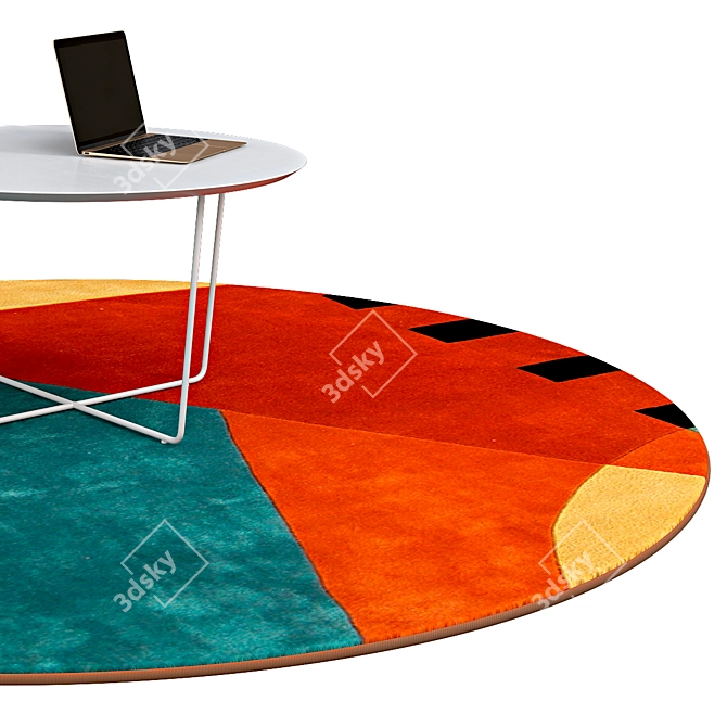 Elegant Circle Rugs | No. 146 3D model image 2