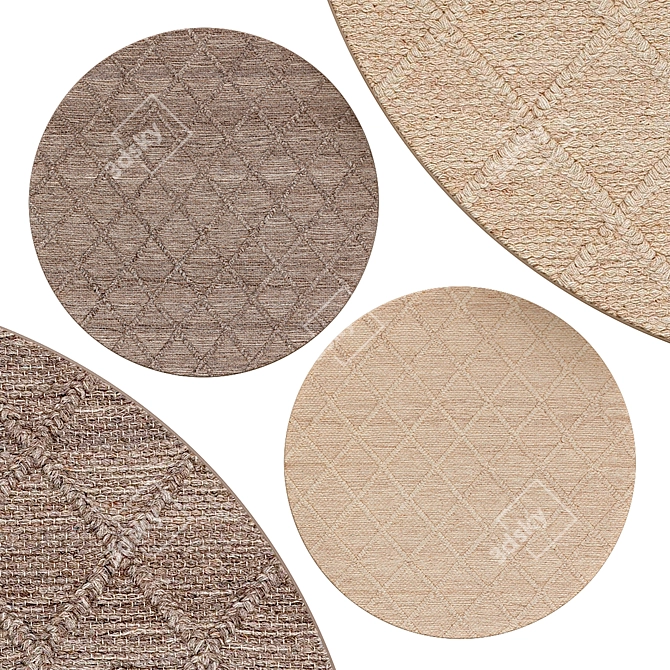 Elegant Circle Rugs | No. 147 3D model image 1