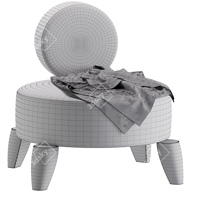 Sleek Franck Evennou Lounge Chair 3D model image 5