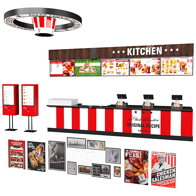 KFC Equipment: High-Quality, Textured 3D Model 3D model image 10