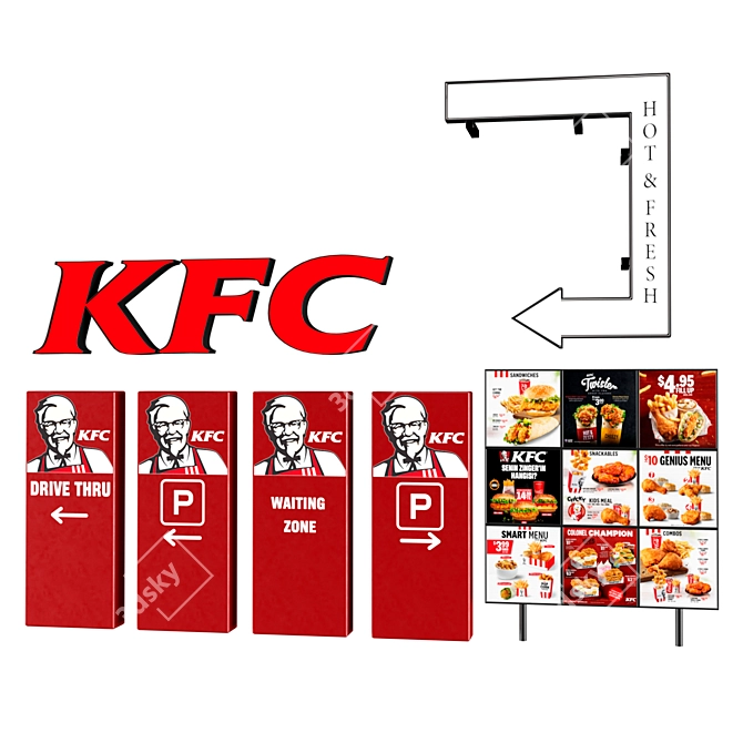 KFC Commercial Food Equipment 3D model image 12