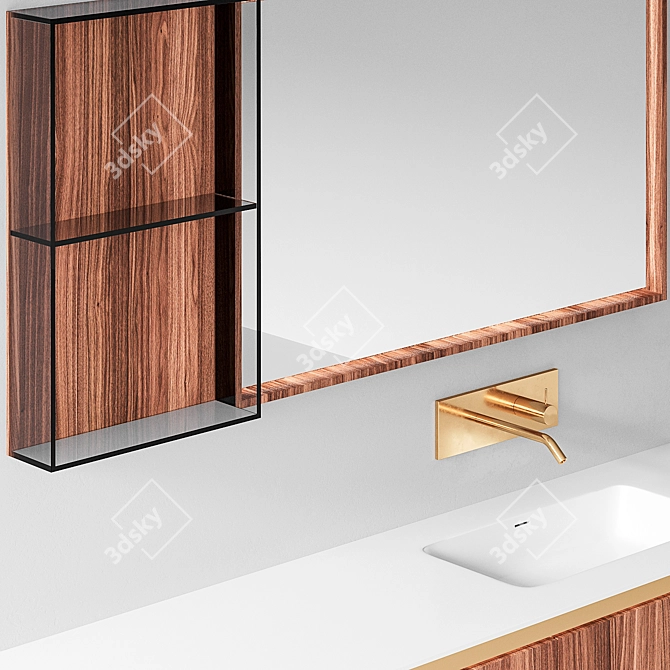 Elegant Eden Smoke Oak: Timeless Sophistication 3D model image 2