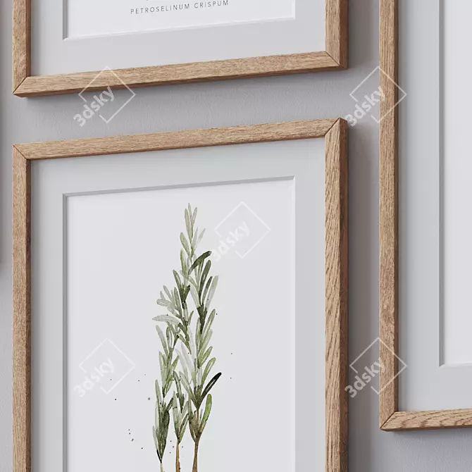 Versatile Photo Frames Set 3D model image 2