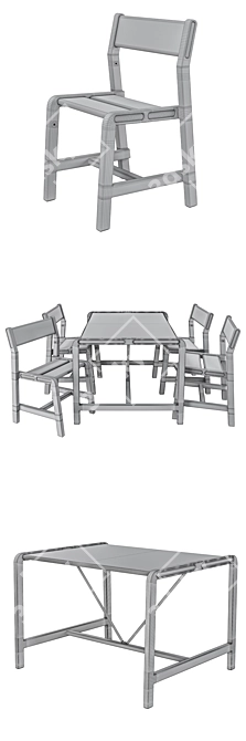 Ypperlig Ikea Kids Table 3D model image 3