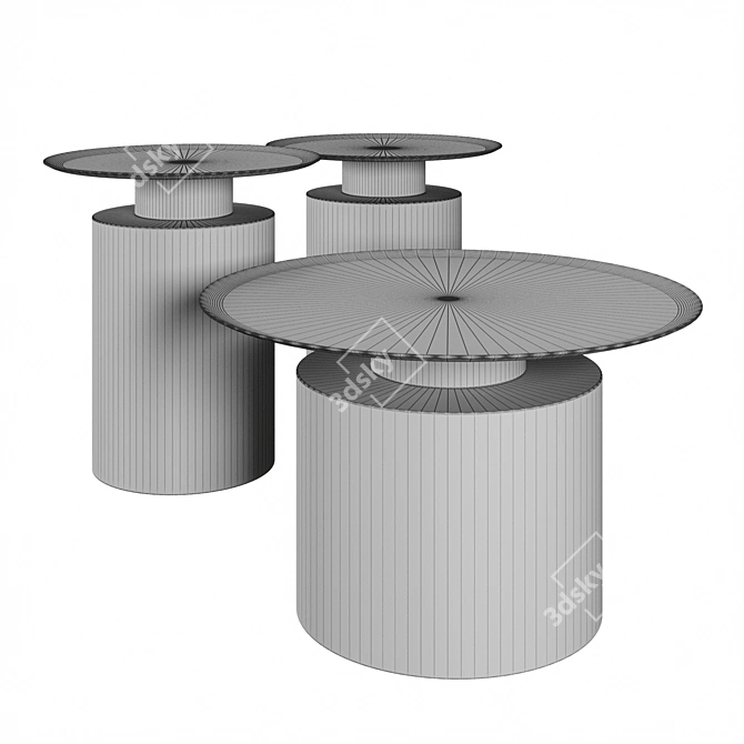 101 Copenhagen Pillar Coffee Tables: Sleek and Stylish 3D model image 3