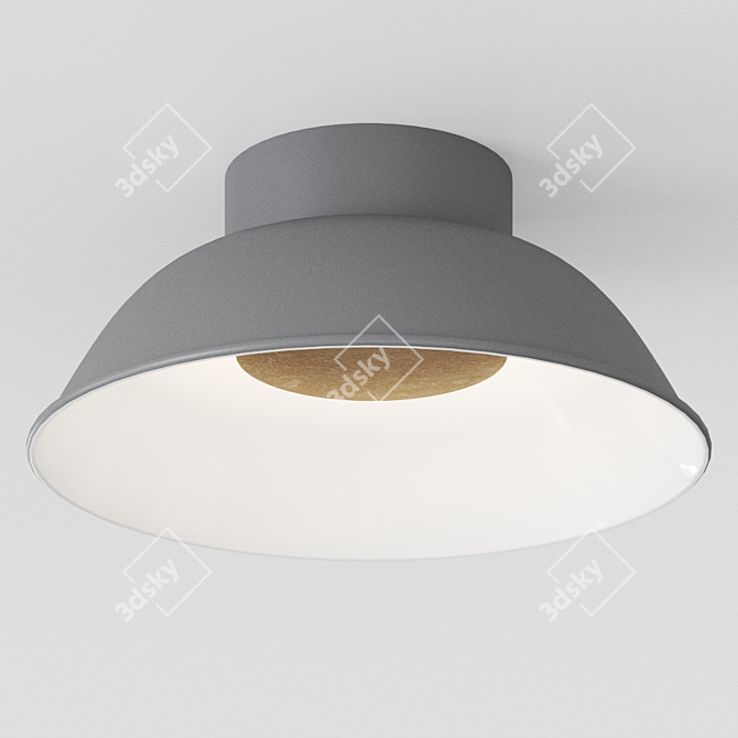 Reverb Metal LED Ceiling Light 3D model image 2