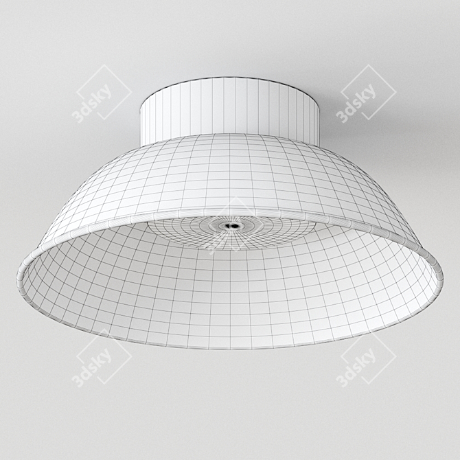 Reverb Metal LED Ceiling Light 3D model image 3