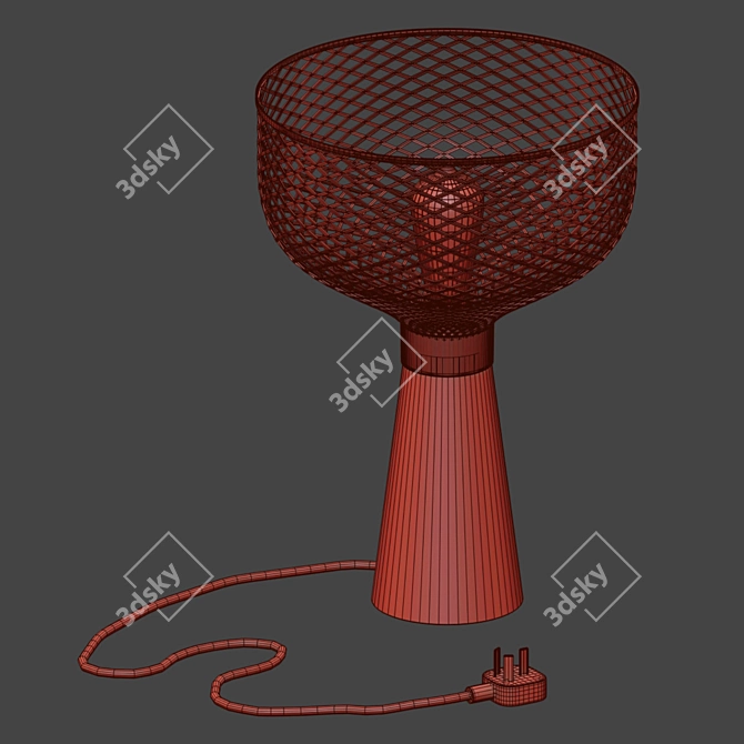 Modern Loft Table Lamp 3D model image 3