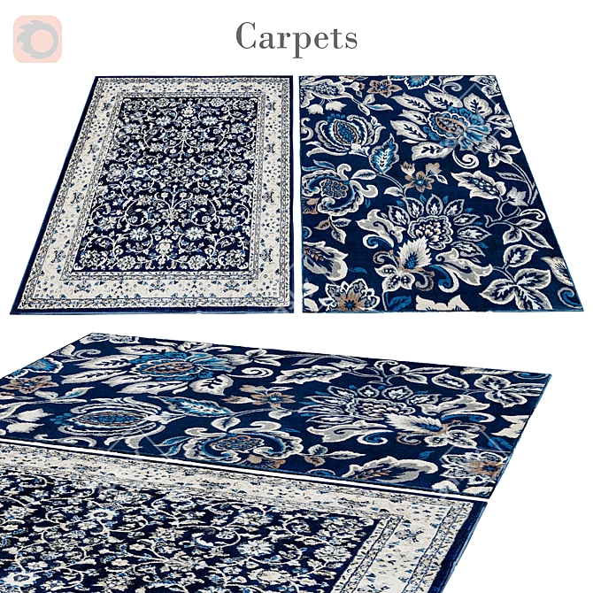 Poly 3 888 | Vet 4 004 | Stylish Rug 3D model image 1