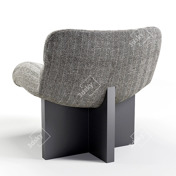 Zuma Lounge - Modern Chair 3D model image 2