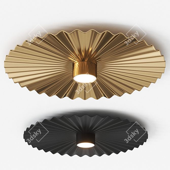 Plie Aluminum Ceiling Lamp by Il Fanale 3D model image 1