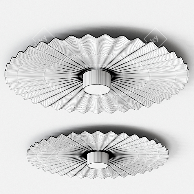 Plie Aluminum Ceiling Lamp by Il Fanale 3D model image 2