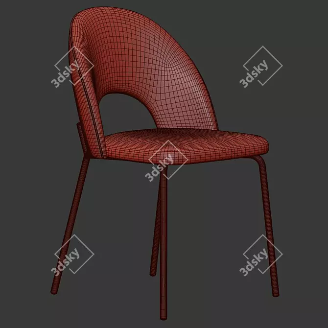 Elegant Chaises Chair 3D model image 5