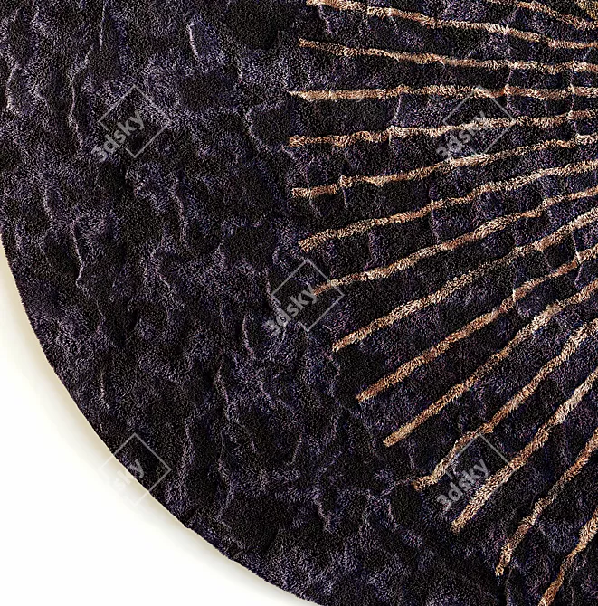 Cosmic Elegance: Roche Bobois Rug 3D model image 3