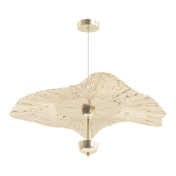 Lucilla-A: Metal Pendant Light with LED Source 3D model image 1