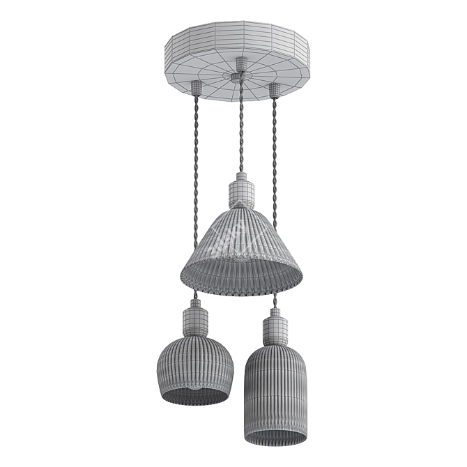 Ceramic Pendant Light: OLLY 3D model image 2