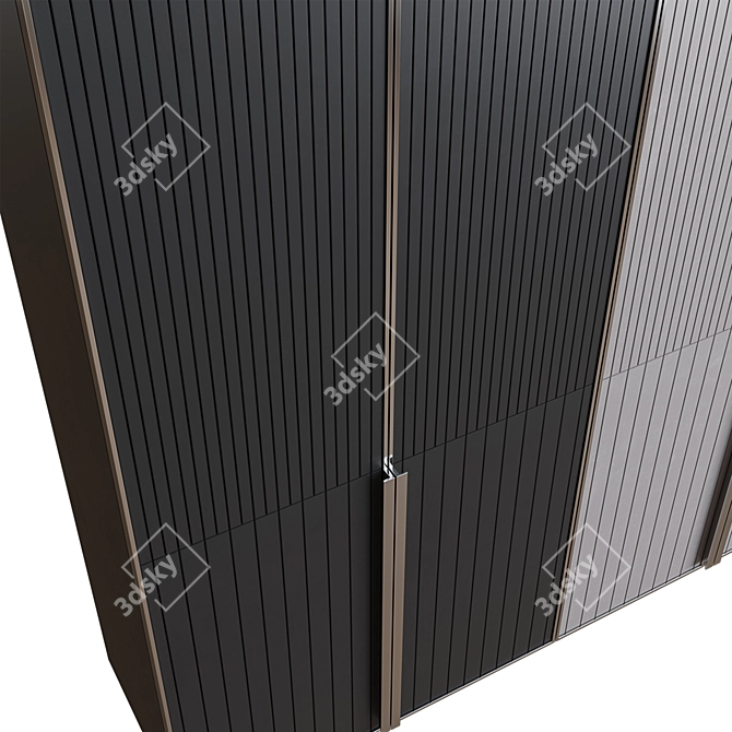 Stylish MY 40 Wardrobe 3D model image 4