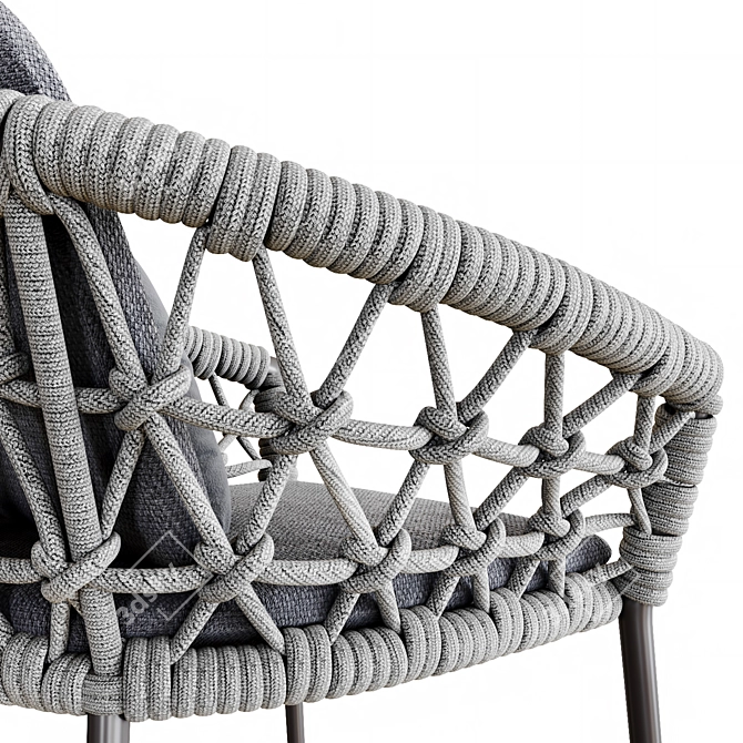 Artie Musses Rope Chair & Table Set 3D model image 3