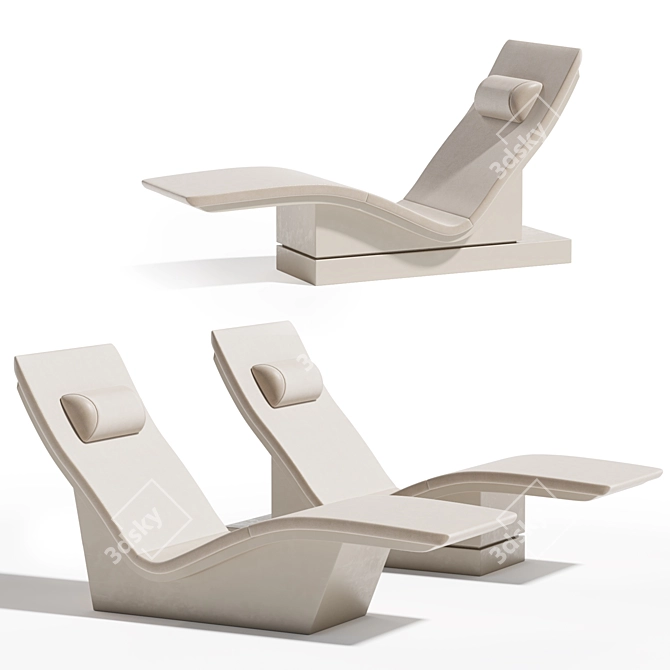 Versatile Lounger for Ultimate Relaxation 3D model image 1