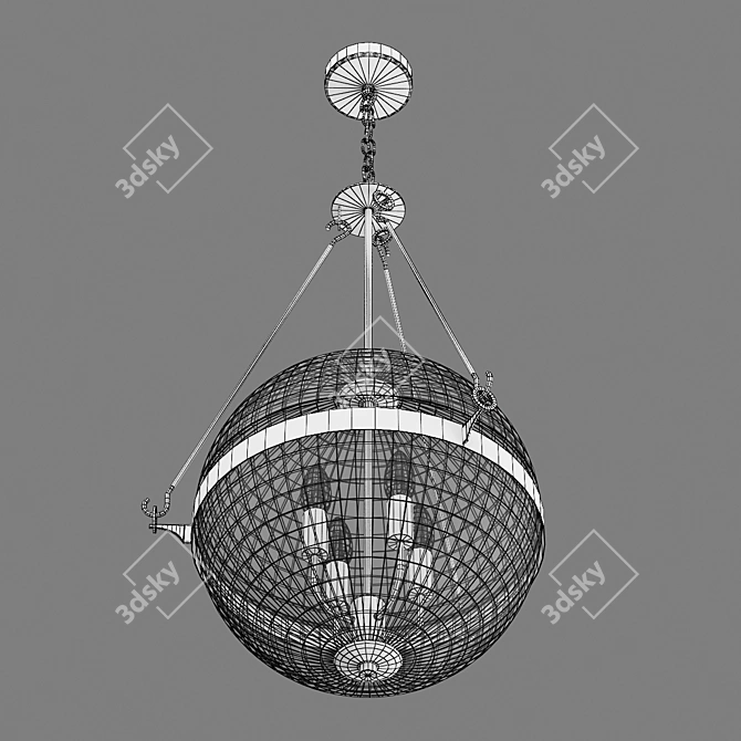 Modena Lightstar Pendant Chandelier 3D model image 3