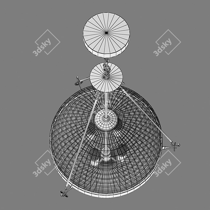 Modena Lightstar Pendant Chandelier 3D model image 4