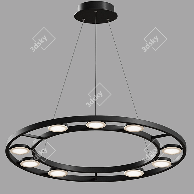 Elegant Maytoni Fad Chandelier 3D model image 2