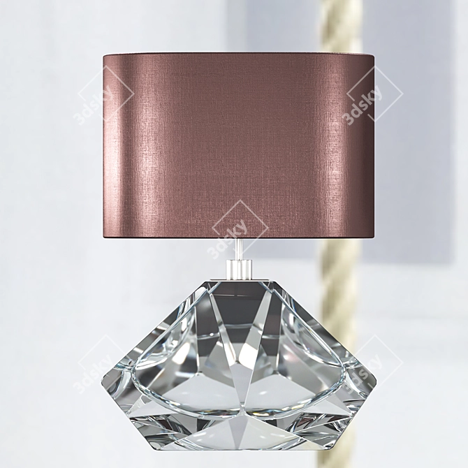 Sparkling Diamond Lamp: Clear TL700 3D model image 2