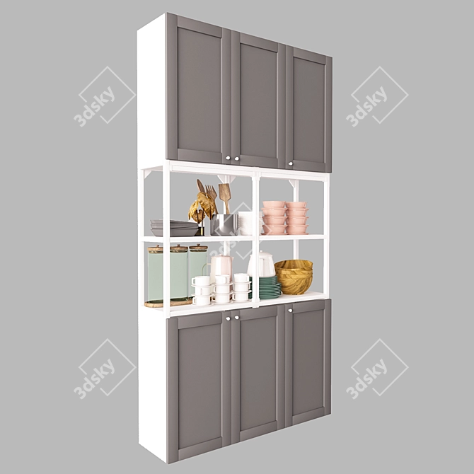 Ikea Enhet Storage Unit 3D model image 3