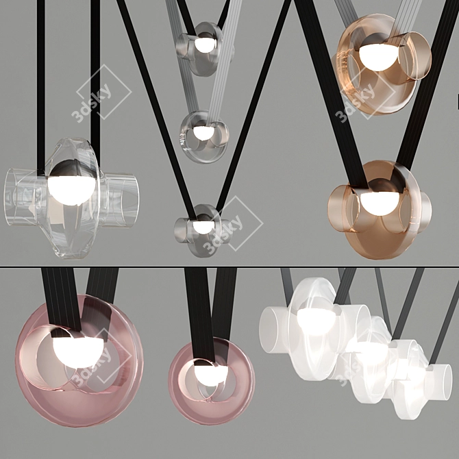 Contemporary Pendant Light: Etat Des Lieux 3D model image 1