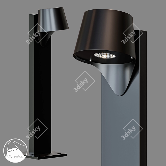 Durable LED Street Light 3D model image 1