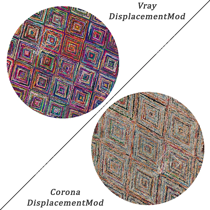 Round Carpets Set - Versatile and Stylish 3D model image 2