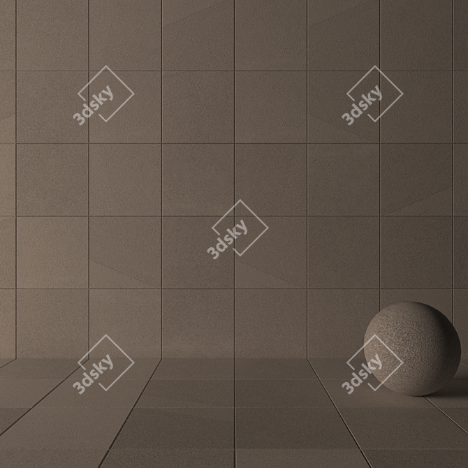 Flaviker River Moon: Contemporary Multi-Texture Floor 3D model image 3