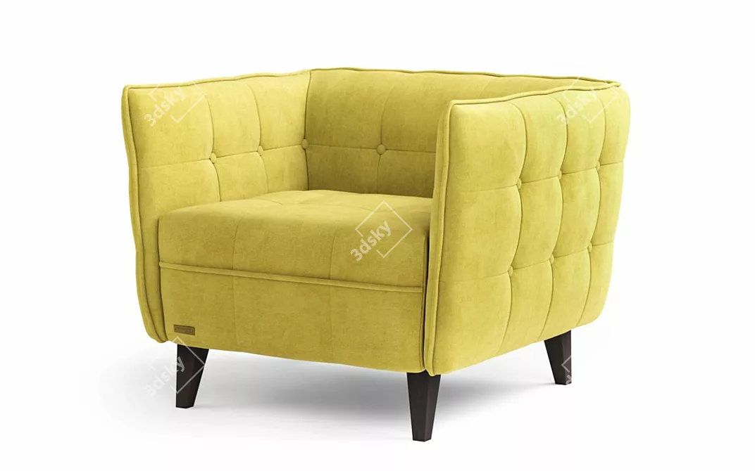 Elegant Frankof Lester Armchair 3D model image 1