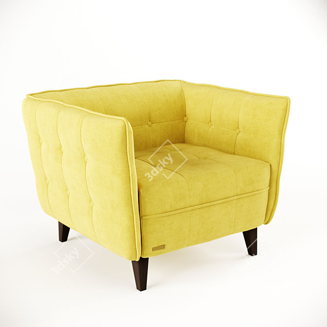 Elegant Frankof Lester Armchair 3D model image 5