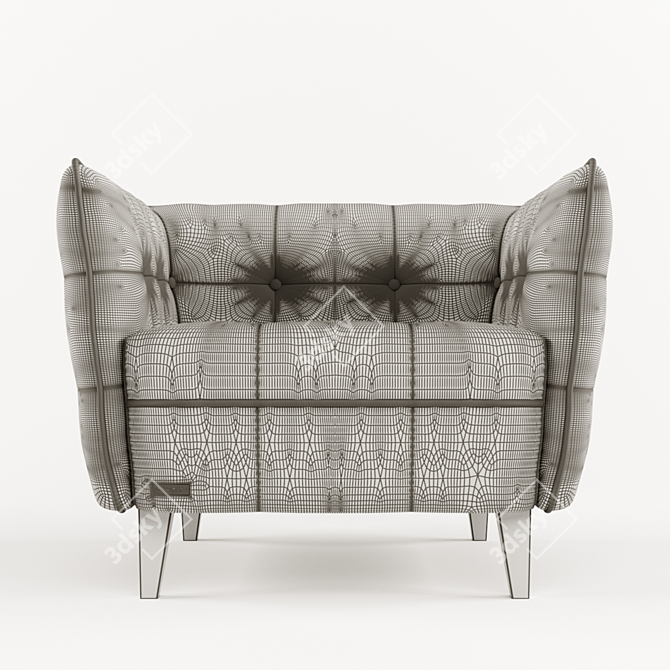 Elegant Frankof Lester Armchair 3D model image 8