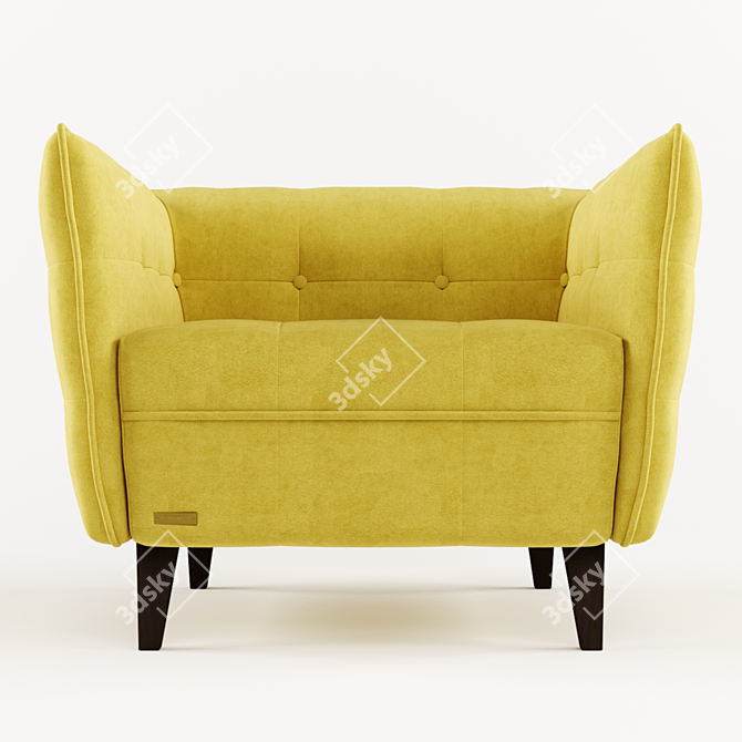 Elegant Frankof Lester Armchair 3D model image 10