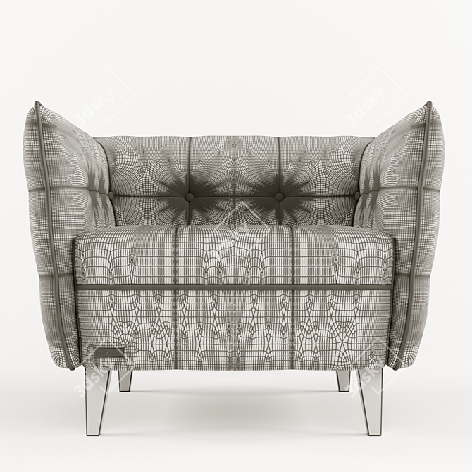 Elegant Frankof Lester Armchair 3D model image 11