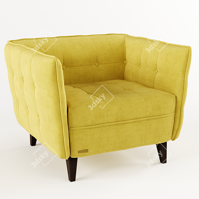 Elegant Frankof Lester Armchair 3D model image 12