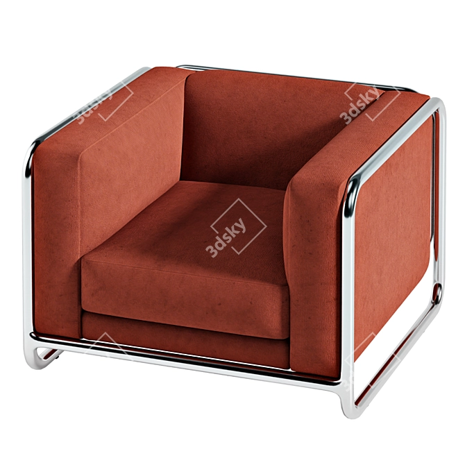 Modern Selene Upholstered Chair | Stylish and Comfortable 3D model image 3