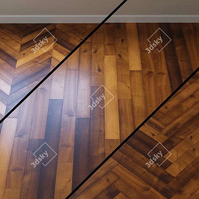 Kahrs Linnea Wild Oak Parquet 3D model image 1