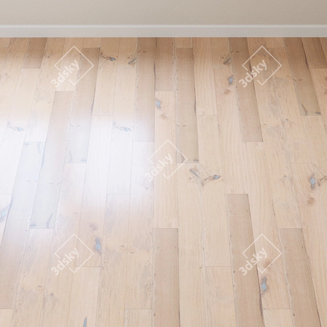 Colonial Oak Parquet Board: Kahrs Linnea 3D model image 2