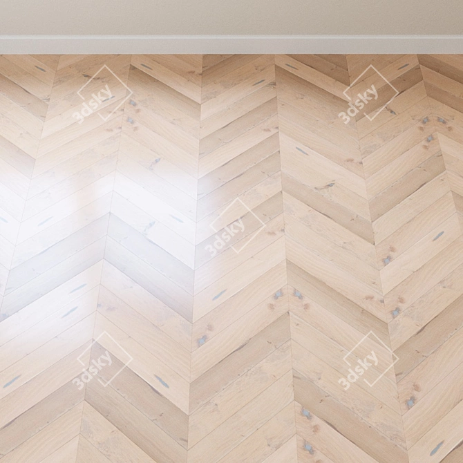 Colonial Oak Parquet Board: Kahrs Linnea 3D model image 3