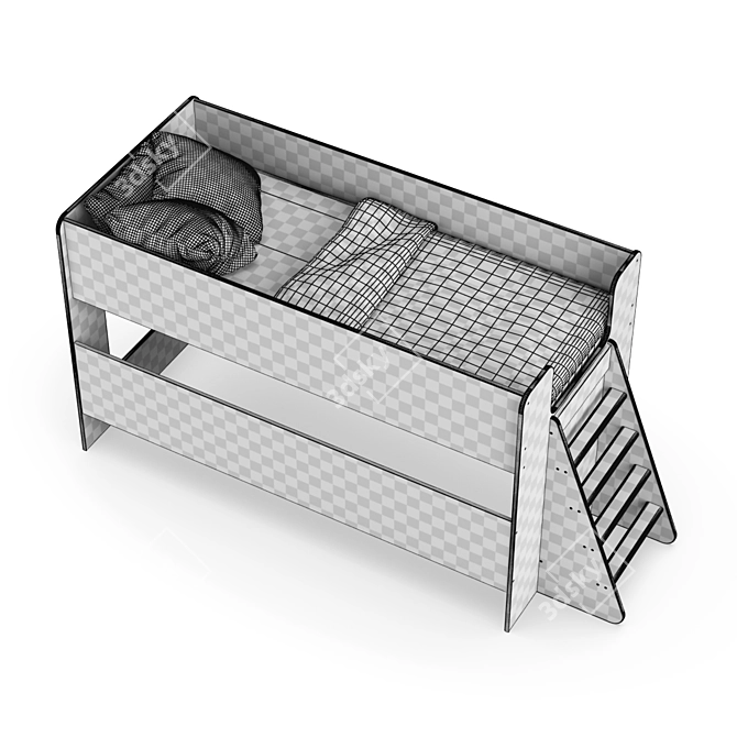 Legenda K23 + LP22 Kids Modular Bed 3D model image 5