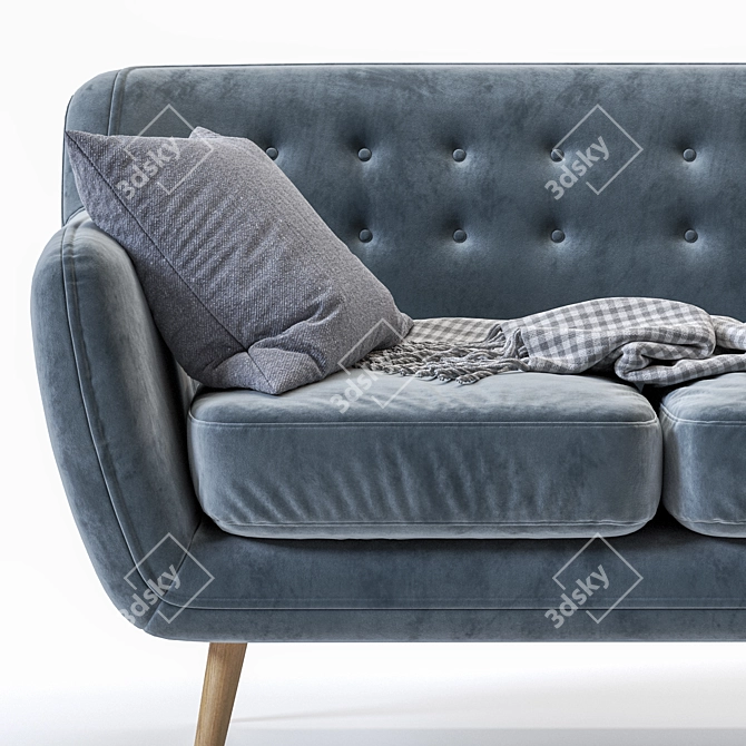 Rain Barhat Sofa: Elegant and Comfortable 3D model image 3