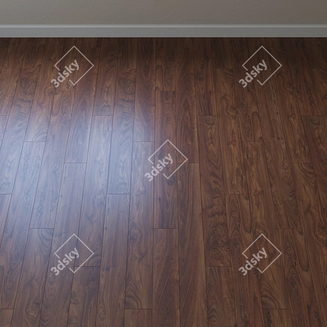 Kahrs Solid Walnut Parquet 3D model image 2