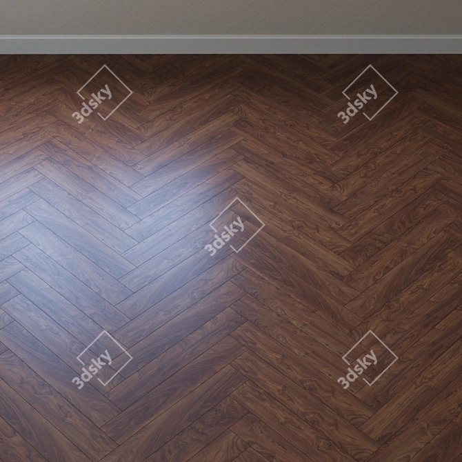 Kahrs Solid Walnut Parquet 3D model image 3