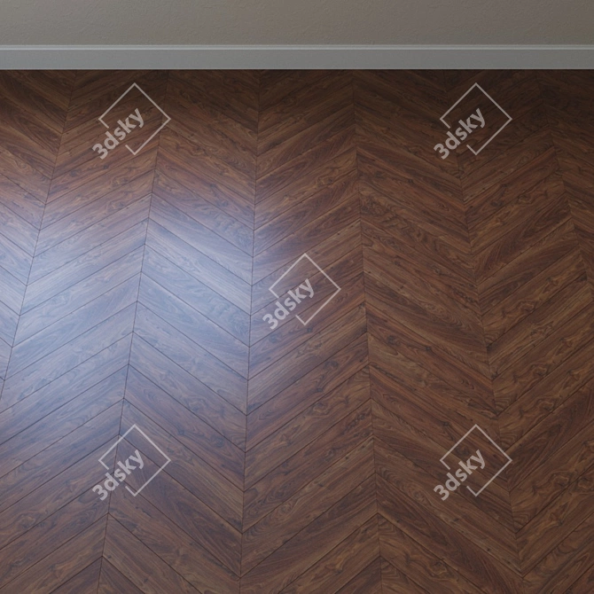 Kahrs Solid Walnut Parquet 3D model image 4