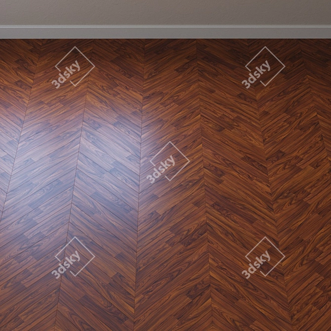 Kahrs Bongassi Parquet Board: Rustic 2-Plank Beauty 3D model image 1